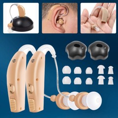 1 Pair Of Digital Hearing Aid Severe Loss Rechargeable Invisible BTE Ear Aids
