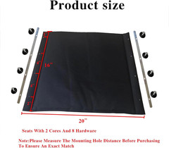 20-Inch Wheelchair Replacement Seat, Replacement Parts with Hardware, Nylon Seat