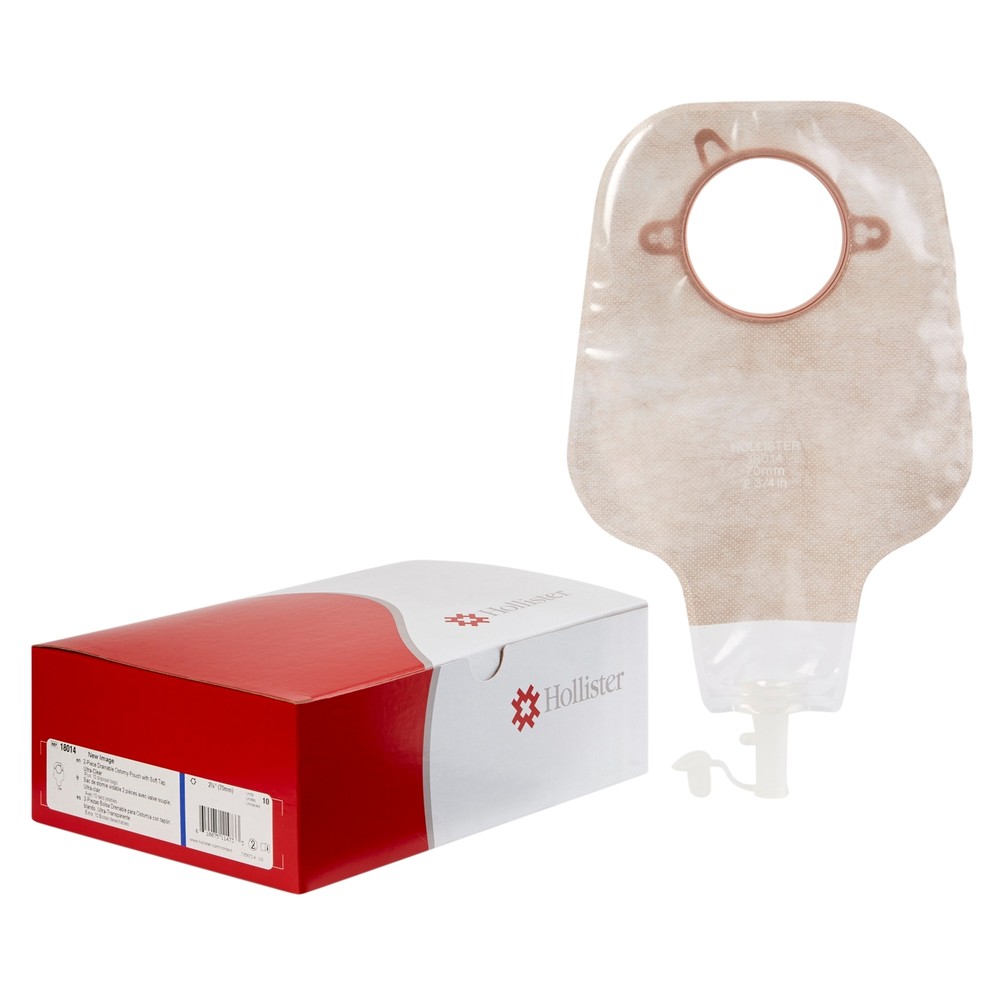 New Image Drainable 12″L 2pc System Ostomy Pouch 12 Inch Length 18014 10 Ct