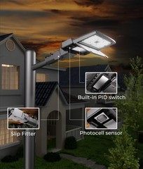 LED Parking Lot Light – LED Street Light 150W 0-10V Dimmable Dusk to Dawn Pho…