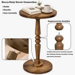 Promitop Wood Side End – Pedestal Small Side For Small Spaces And –