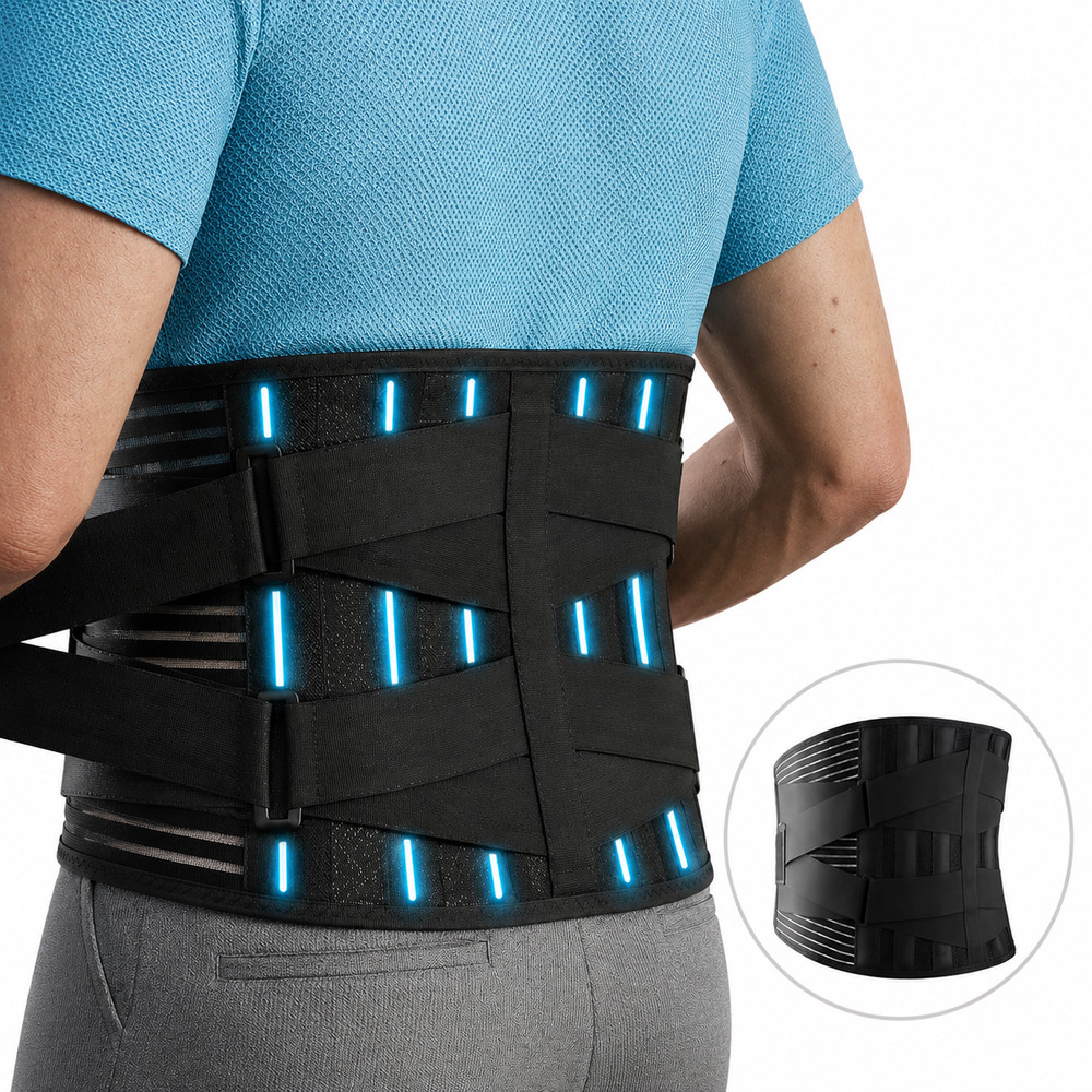 Adjustable Lower Back Brace Lumbar Support Waist Belt For Men Women Pain Relief