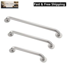 Grab Bar Bundle for ADA Compliance, Brushed Stainless Steel 1.5″ Diameter 3-P…