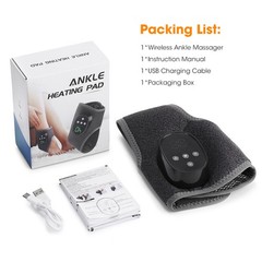 Electric 4 Modes Heated & 4 Vibration Foot Ankle Massager Pain Relief 1800mAh