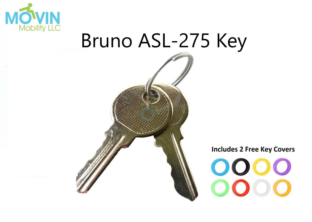 Bruno ASL-275 Out-Sider Wheelchair Scooter Lift Replacement Key Set (2 Keys)