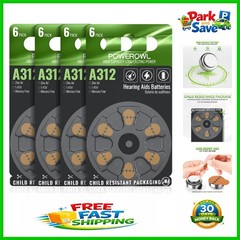 24 Count Mercury-Free Size 312 Hearing Aid Batteries – Unmatched Efficiency