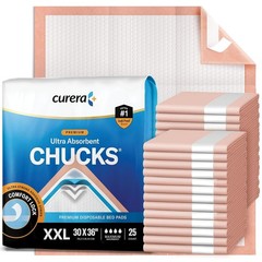 25/50 Pack Super Absorbent Disposable Underpads – XXL 30″ x 36″ Leakproof Bed Pa
