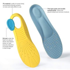 Shoes Inserts Memory Foam Insoles Shock S（Women 5-6/ Kids 2-5）, Yellow