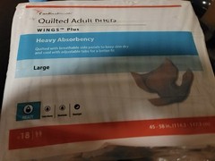 Cardinal Health Wings Plus Incontinence Briefs Heavy Absorbency L 45-58in