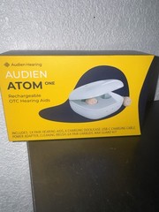 Audien Hearing Atom One OTC Rechargeable ITE Digital Hearing Aids, 4 Settings
