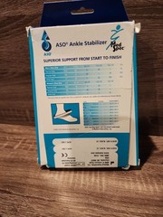 Med Spec ASO Ankle Stabilizer Left or Right LARGE Model 264015 Black Support