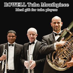 ROWELL Tuba Mouthpiece 67C4 Tuba Mouthpieces Brass Tuba Mouthpiece Sliver Pla…