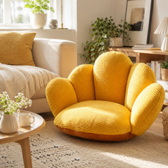 Paw Shaped Plush Seat Cushion 20x20in Fuzzy Chair Pad Patio Bedroom Floor Decor