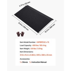 Uimoso Shed Ramp for Doorways 32″ x 15″ Platform Aluminum Ramp 400lbs Load