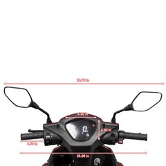 HS4W-A1R Heavy Duty 4 Wheel Mobility Scooters Red Color 1000W 60V , 700lbs Load