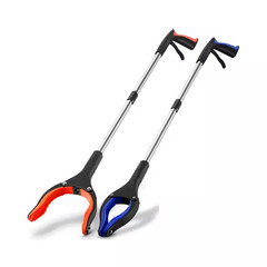34 In. Foldable Reacher Grabber Tool with 90° Rotating Anti-Slip Jaw Magnet 4 In