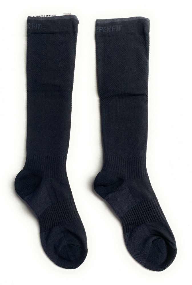 Copper Unisex-Adult Compression Socks, Black