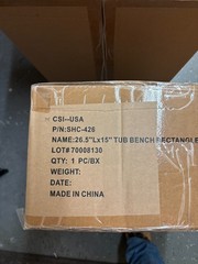 SHC-426 Tub Bench 26.5″ x 15″