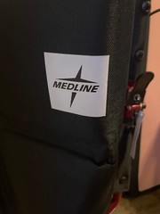 Medline MDS808200F3R 19in. Ultralight Transport Wheelchair. Used once.