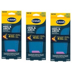 Dr. Scholl’s Orthotics for Heel Pain – Men Size 8-12, 1 Pair – Pack of 3