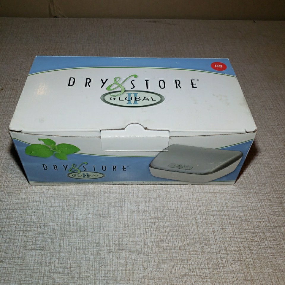 Global II TRG-AA Electric Hearing Aid Dehumidifier Dry and Store New, Open Box