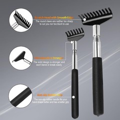 4 Pack Telescoping Stainless Steel Back Scratcher for Adults Seniors