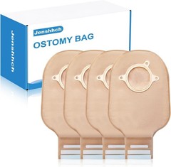 10 PCS Colostomy Bags, Two Piece Ostomy Bags, Drainable Pouches with Hook and Lo