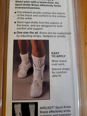 Vintage Mueller Aircast Sport Ankle Brace White Left Or Right One Size Fits All