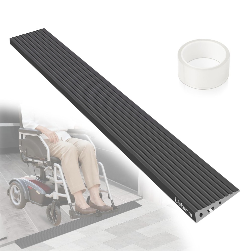 3/4″ Rise Odorless Threshold Ramp for Doorways, Wheelchair Ramp with 3500 lbs…
