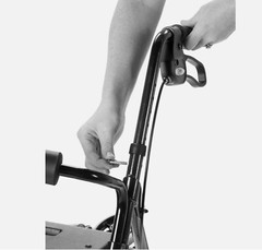 Carex Classics Rollator Walker, Foldable with Seat, FGA33577