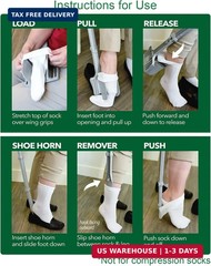 Sock Ox by Easy To Use Products, adjustable sock aid device for seniors, not for