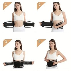 NEW Adjustable Lower Back Brace Lumbar Support Waist Belt Men Women Pain Relief