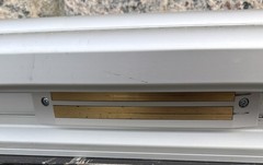 ACORN 120/130 STAIRLIFT RAIL APPROX 34” LONG. WITH CHARGING STATION.