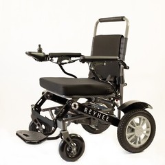 Foldable Electric Wheelchair 300 lb Capacity In Home Warranty 15 mile Black