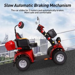 1000W 60V 20AH Four wheel Travel Mobility Scooter battery Motor fit Adult Senior