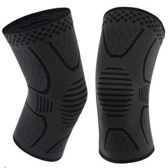 Double Couple 2 Pack Copper Knee Brace Medium, Black&Dark Grey