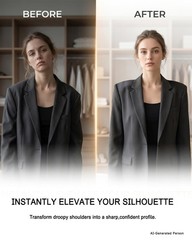 Serobela 3 Pairs 2.5cm Thick Removable Shoulder Pads for Womens Clothing | Sh…