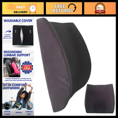Ergonomic Lumbar Support Pillow – Orthopedic Back Cushion for Office, Car, Home