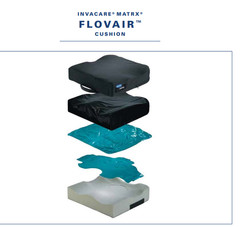 Invacare Seat Cushion Matrx Flovair Foam Gel Wheelchair 17×19”