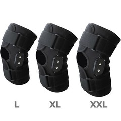 Knee Brace Hinged Compression Sleeve Joint Support Open Patella Stabilizer Wrap