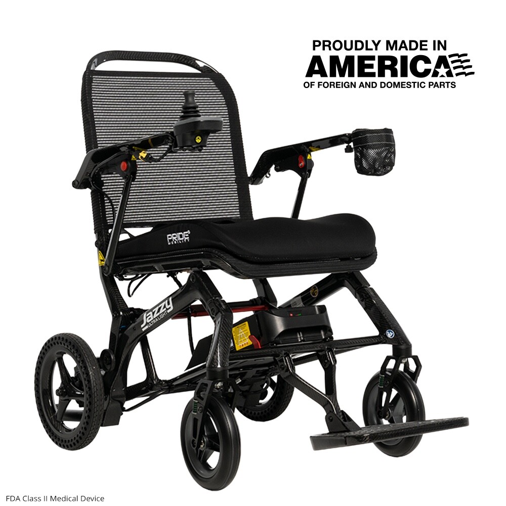 Pride Mobility Jazzy Carbon Featherweight Power Chair JZULIGHTMS