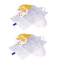 Men Wearable Incontinence Pants Urinal Leg Bag Silicone Urine Funnel Collector