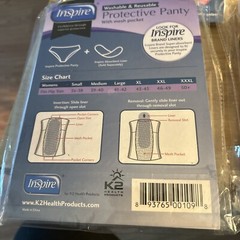 INSPIRE Women’s Protective Panties with Mesh Pocket Size XL