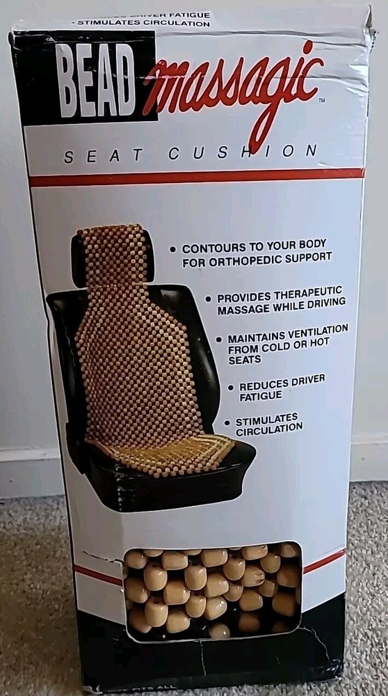 Seville Classics Inc. 1990 Seat Cushion 52005 European Style Bead Seat NIB