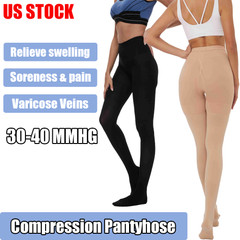 Belly Pregnant Socks Stockings Compression Pantyhose for Women 30-40 mmHg US