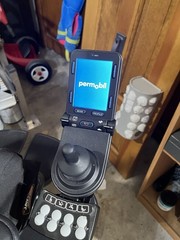 Power Wheelchair w/ Joystick Control, Electric/Battery, Black/Red. $65,000 New.