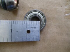 1 – STD24DDA Drive Sentra Heavy Wheelchair – Front Wheel Axle,Bearing,Spacer