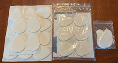 1/8″ and 1/4″ Thick Wool Felt Metatarsal Pads (22 pieces)