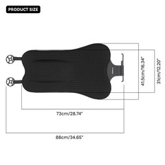 Gel Lower Back Support Pillow Universal Lumbar Cushion for Car Office Home Chair