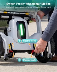 Electric Wheelchairs for Adults 400 LB Capacity, Airline Approved, 20″ Wide Seat